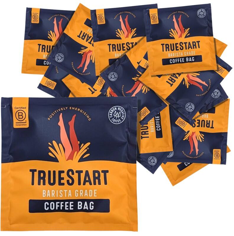 TrueStart Ground Coffee Bags Rich & Smooth Energising Colombian Medium Arabica Pack of 300