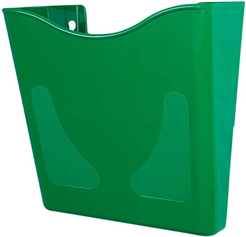 Deflecto A4 Literature Display Through Hole Green CP078YTGRN 26.5 x 10 x 26 cm
