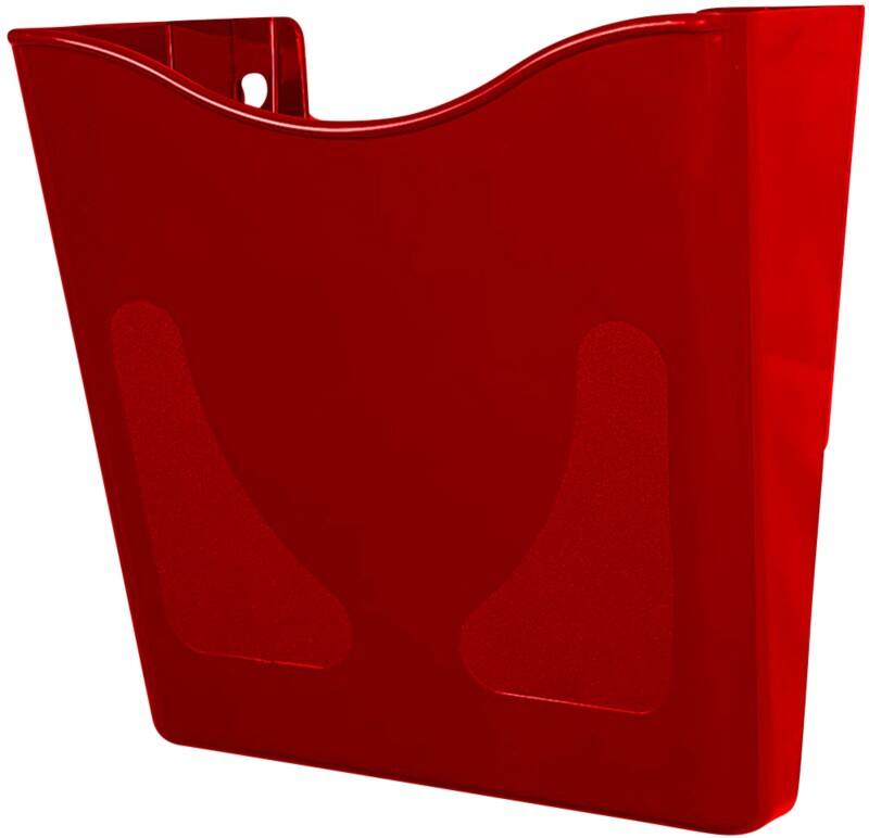 Deflecto A4 Literature Display Wall Mounted Red CP078YTRED 26.5 x 10 x 26 cm