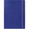 Filofax Notebook 115024 A4 Ruled Twin Wire Faux-leather Soft Cover Blue 56 Pages