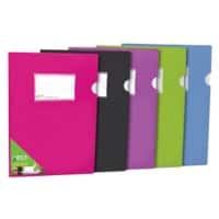 Seco Square Cut Folder A4 Assorted PP (Polypropylene)  140 microns Pack of 5