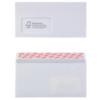 Viking Envelopes Window DL 220 (W) x 110 (H) mm Peel and Seal White 100 gsm Pack of 1000