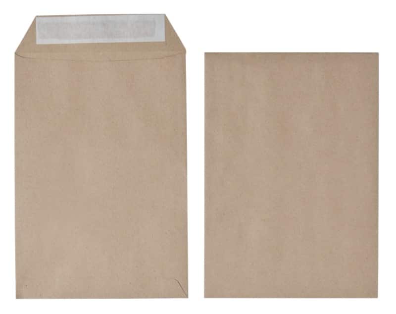 Viking Envelopes Plain C5 229 (W) x 162 (H) mm Peel and Seal Brown 90 gsm Pack of 500