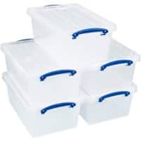 Really Useful Box Storage Box 10.2C-PK5CB 10.2 L Transparent PP (Polypropylene) 26 x 40.5 x 16 cm Pack of 5