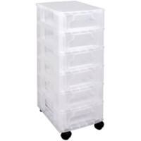 Really Useful Box Storage Box ST6X3.5CCB 6X3.5 L Transparent PP (Polypropylene) 24 x 30 x 66 cm