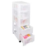 Really Useful Box Storage Box 5 x 12 L Transparent 30 x 42 x 100.5 cm