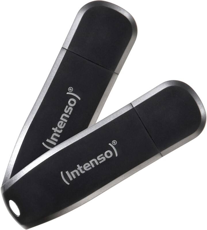 INTENSO USB Flash Drive 3533494 Black 64 GB Pack of 2