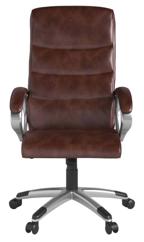 Alphason Executive Chair Basic Tilt Real leather Fixed Armrest Brown 118 kg Hampton 670 x 670 x 1,260 mm