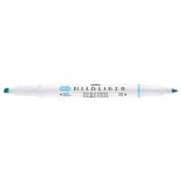 Zebra Mildliner Highlighter Blue Broad Chisel 4 mm Non Refillable Pack of 10