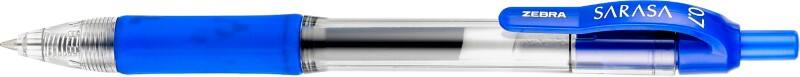 Zebra Sarasa 46820 Retractable Gel Pen Blue 0.3 mm Medium Bullet Refillable Pack of 12