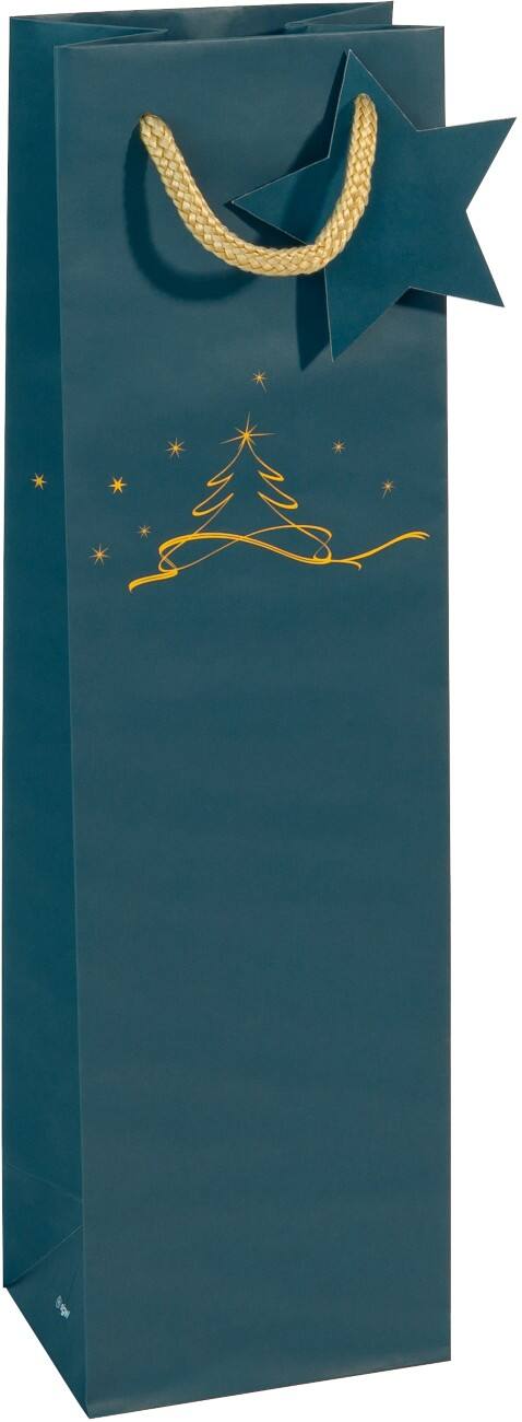Sigel Gift Bag Petrol Blue 10 x 8 x 35 cm Pack of 5