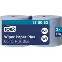 Tork Cloths W1, W2 2 Ply 2 Rolls of 750 Sheets