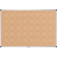 Legamaster UNITE Cork Noticeboard Non Magnetic 90 (W) x 12.6 (D) x 60 (H) cm Aluminium Brown