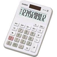 Casio Desktop Calculator MX-12B Digit Display White Percentage Calculation