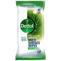 Dettol TruClean Antibacterial Disinfectant Wipes Pack of 80