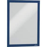 DURABLE DURAFRAME A4 Display Frame Adhesive Dark Blue PVC 488207 23.6 (W) x 0.3 (D) x 32.3 (H) cm Pack of 10