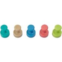 Maul Magnets Assorted 1.2 x 1.6 cm Pack of 10