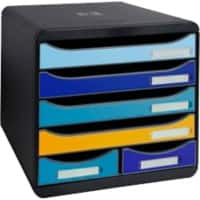 Exacompta Desktop Drawers Maxi PS (Polystyrene) 6 Drawers Multicolour 