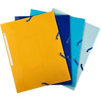 Exacompta BEE BLUE 3 Flap Folder 55110E A4 Portrait PP (Polypropeen) Recycled Rubber Band 24 (W) x 0.2 (D) x 32 (H) cm Assorted