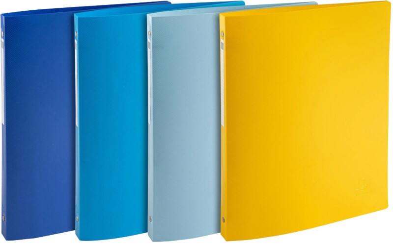 Exacompta BEE BLUE 15 mm Ring binder PP (Polypropylene) A4 4 Rings Assorted Pack of 4