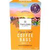 Taylors of Harrogate Coffee Bags Ground Dark Chocolate, Hazelnut Arabica Pack of 10