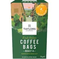 Taylors of Harrogate Caffeinated Coffee Ground Dark choclate, Almond Pack of 10