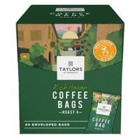 Taylors of Harrogate Caffeinated Coffee Ground Dark choclate, Almond Pack of 80
