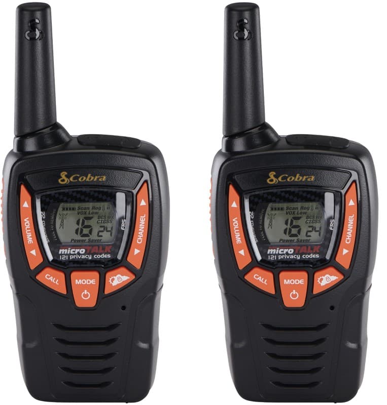 Cobra Two-Way Radio Set AM655 Black Pack of 2