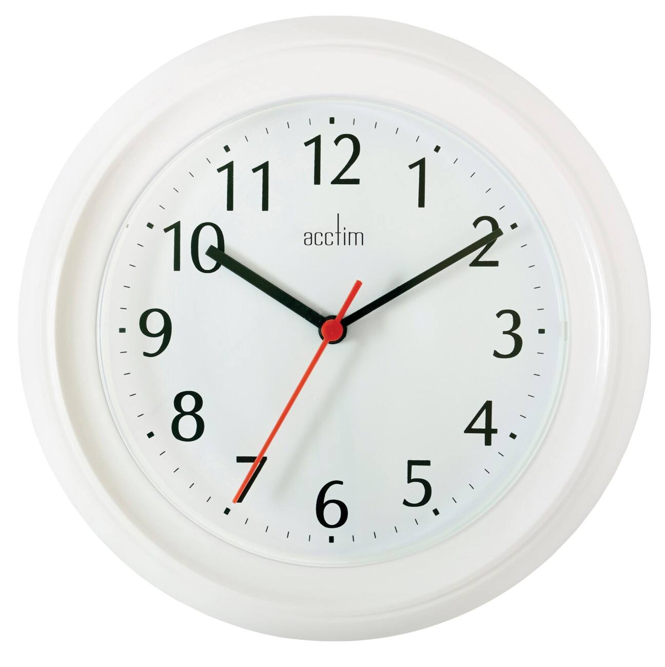 Acctim Analogue Clock White 22 x 22 x 3.5 x 22 cm