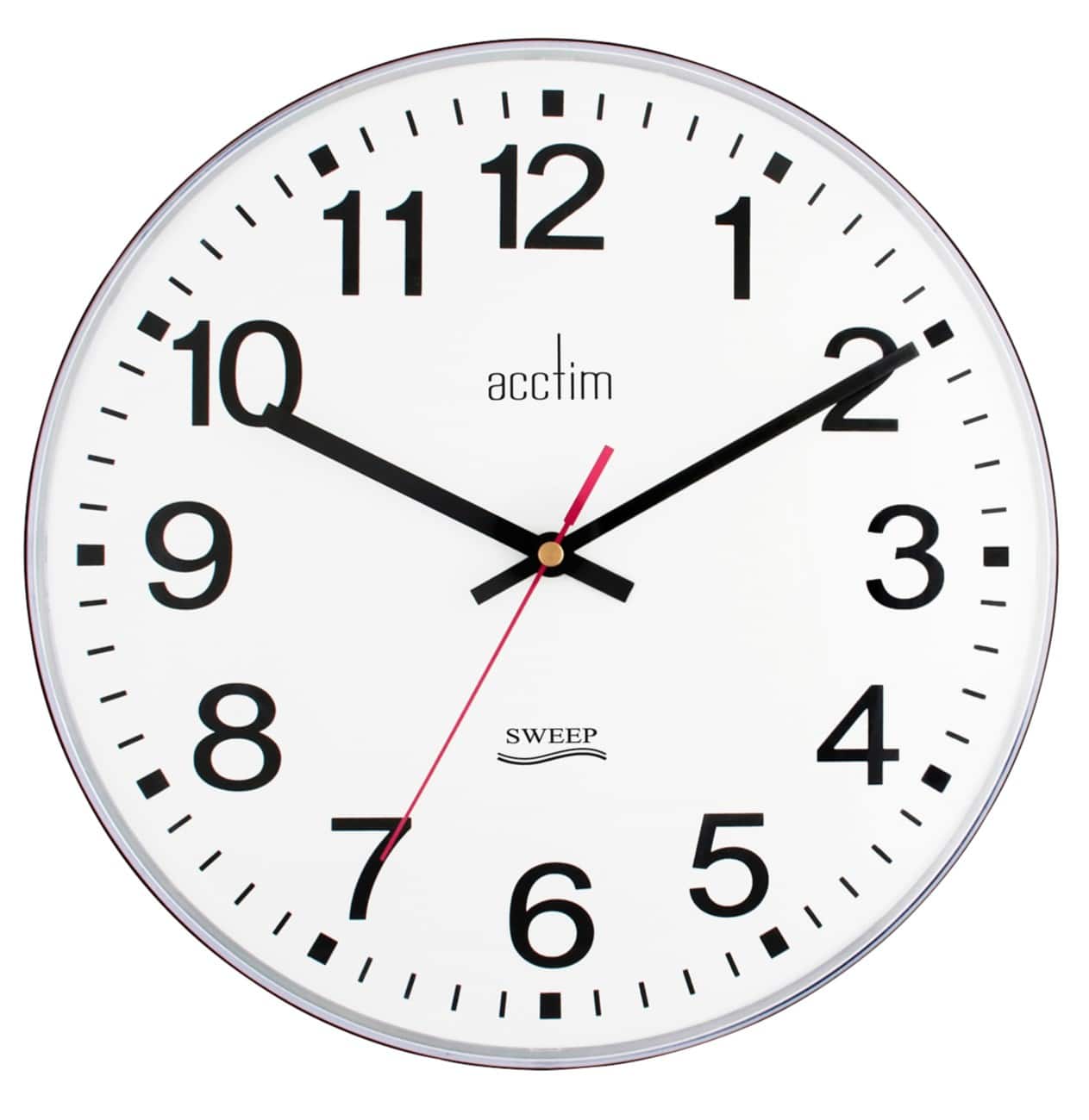 Acctim Analogue Clock White 30 x 30 x 4.5 x 30 cm
