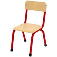 Profile Education Chair KB51-ML102-05 Wood Red Pack of 4