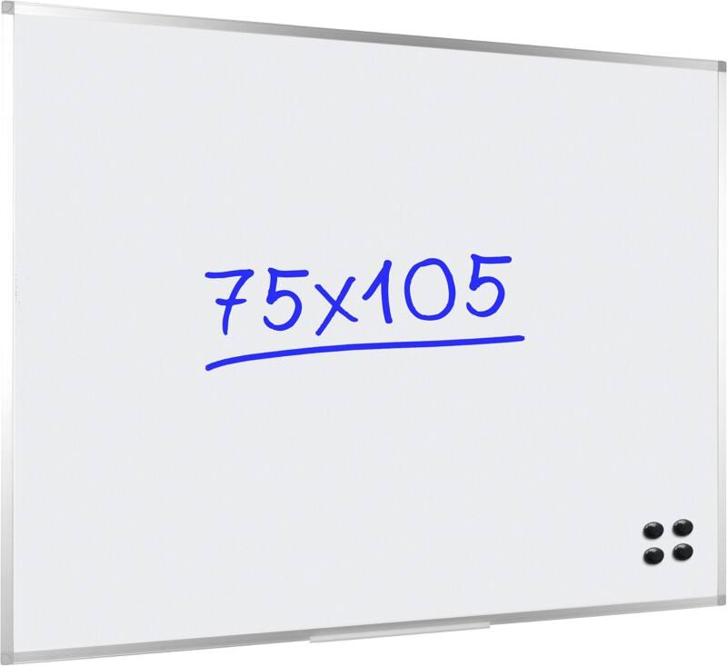 Viking Whiteboard Wall Mounted Magnetic Enamel Single Sided 106.5 (W) x 75 (H) cm