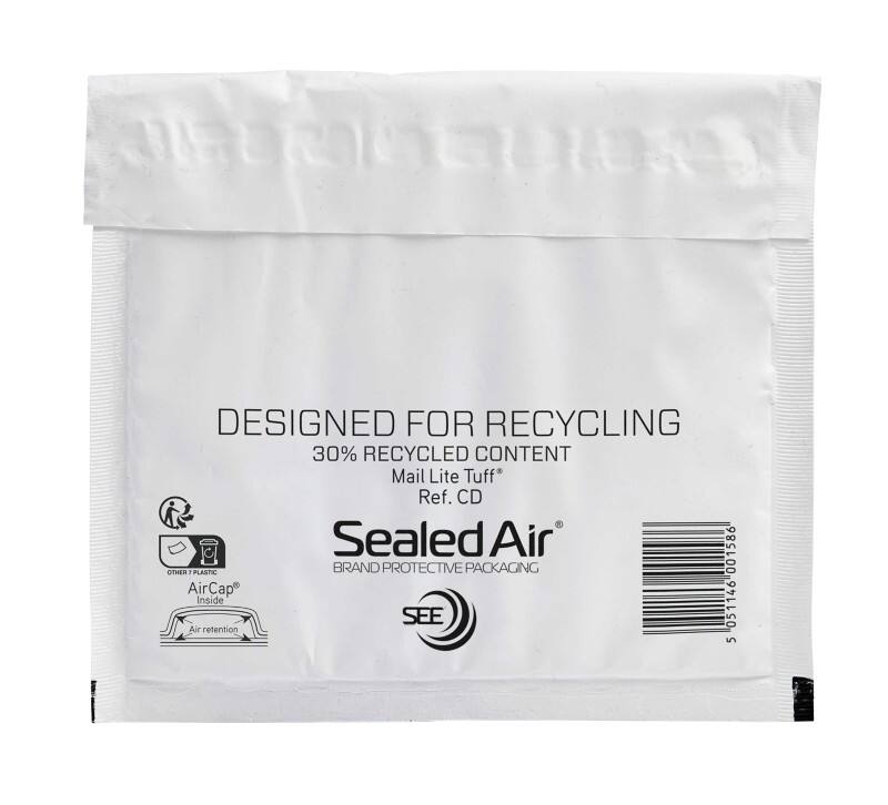 Mail Lite Tuff Mailer Padded Envelopes White Plain 180 (W) x 160 (H) mm Self Seal Pack of 100