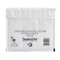Mail Lite Tuff Mailer Padded Envelopes White Plain 180 (W) x 160 (H) mm Self Seal Pack of 100