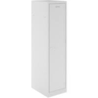 Bisley Workwear Steel Locker 1 Doors Steel 600 x 600 x 1,800 mm Light Grey