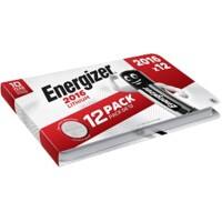 Energizer Coin Cell CR2016 Lithium Manganese Dioxide (Li-MnO2) 3 V Pack of 12