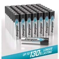 Energizer Batteries Max Plus AAA LR03 Alkaline 1.5 V Pack of 50