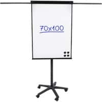 Viking Magnetic Mobile Easel A1 Steel, Wood Black