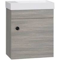 kleankin Bathroom Furniture Set Particle Board Grey 40 x 22 x 50 cm