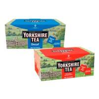 Yorkshire Black Tea Decaffeinated Pack of 200 and Black Tea Caffeinated Pack of 200