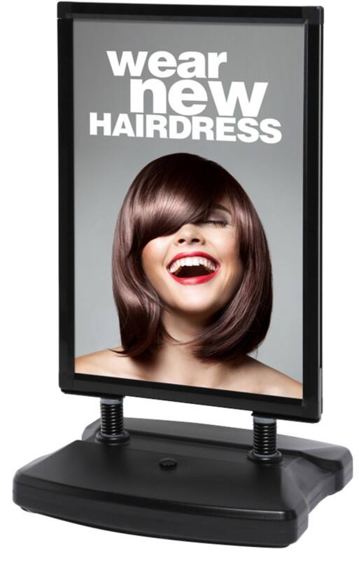 SHOWDOWN Windtalker City Pavement Sign A1 Aluminium Black