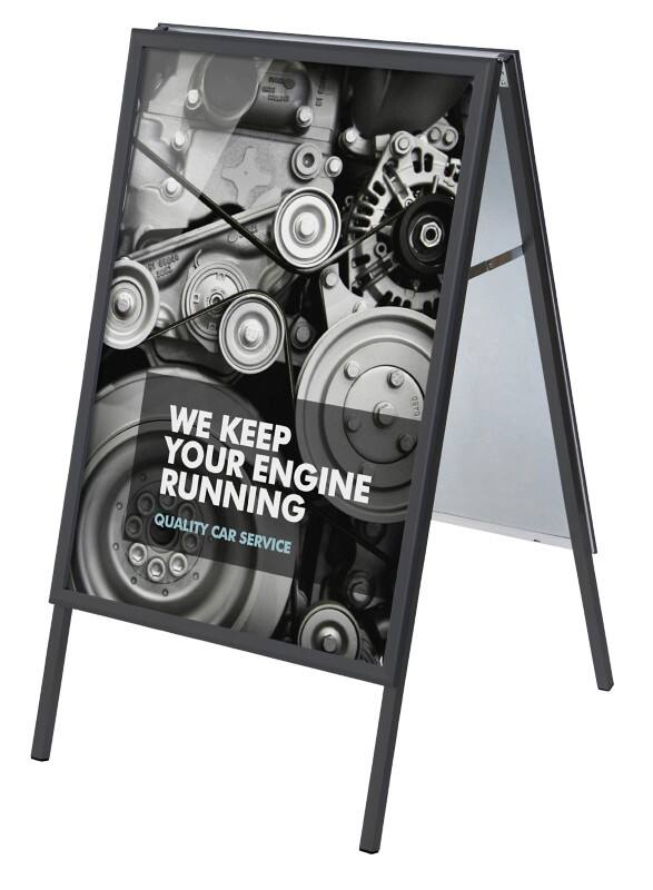 SHOWDOWN Pavement Sign 50 x 70 cm Aluminium Black ZP50x70G32MEC9005