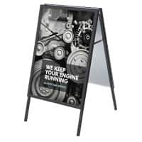 SHOWDOWN Pavement Sign 50 x 70 cm Aluminium Black