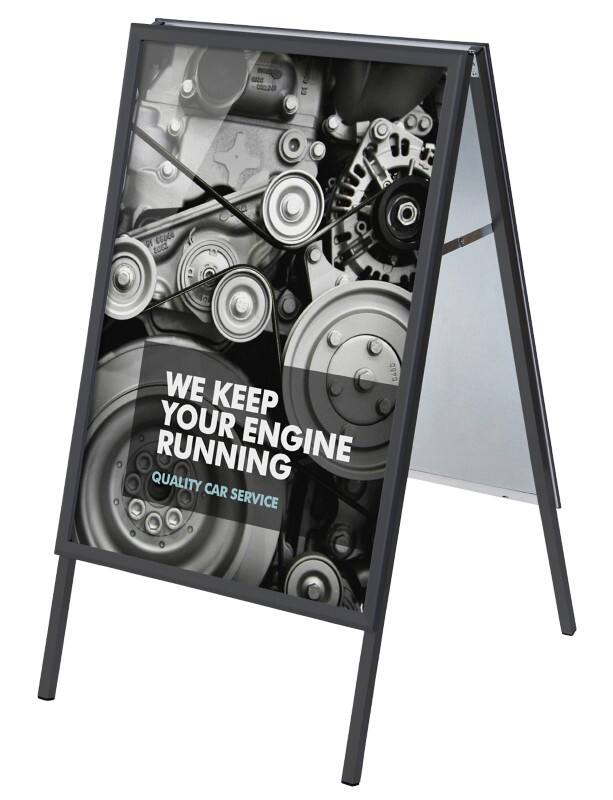 SHOWDOWN Pavement Sign 70  x 100 cm Aluminium Black ZP70x100G32MEC9005