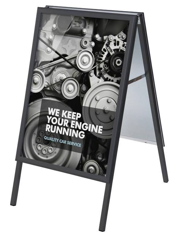 SHOWDOWN Pavement Sign A1 Aluminium Black ZPA1G32MEC9005