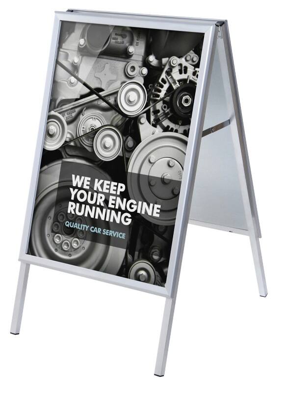 SHOWDOWN Pavement Sign 50 x 70 cm Aluminium Silver ZP50X70G32ME