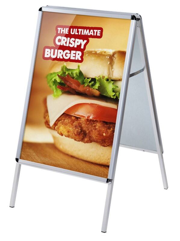 SHOWDOWN Pavement Sign 50 x 70 cm Aluminium Silver ZP50X70R32ME
