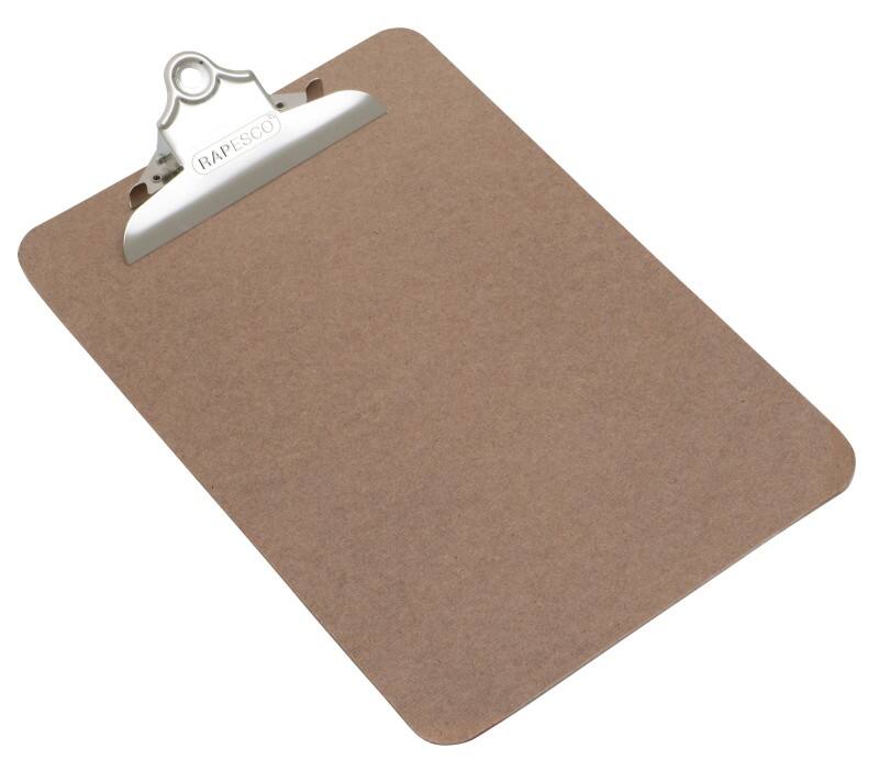 Rapesco Heavy Duty Clipboard A5 Wood Brown Portrait and Landscape 1402