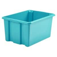 Whitefurze Stack&Store Storage Box 14 L Teal 40 x 28 x 20 cm