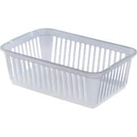 Whitefurze Basket Transparent 25 x 16 x 8 cm